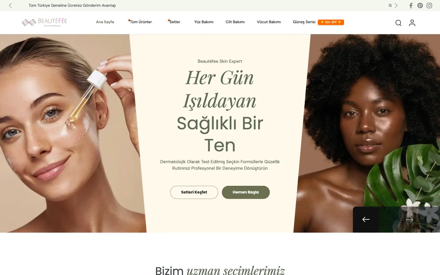 Beautéfée masaüstü görünümü