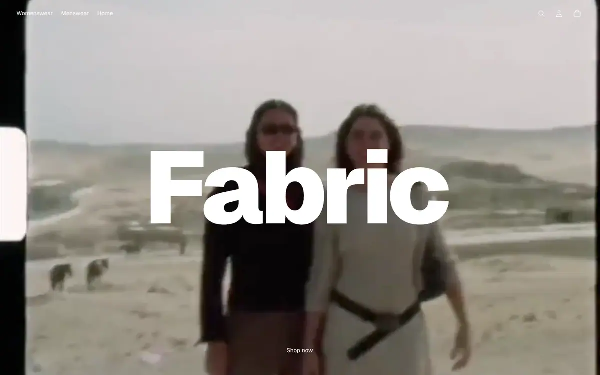 Fabric teması demo mağaza