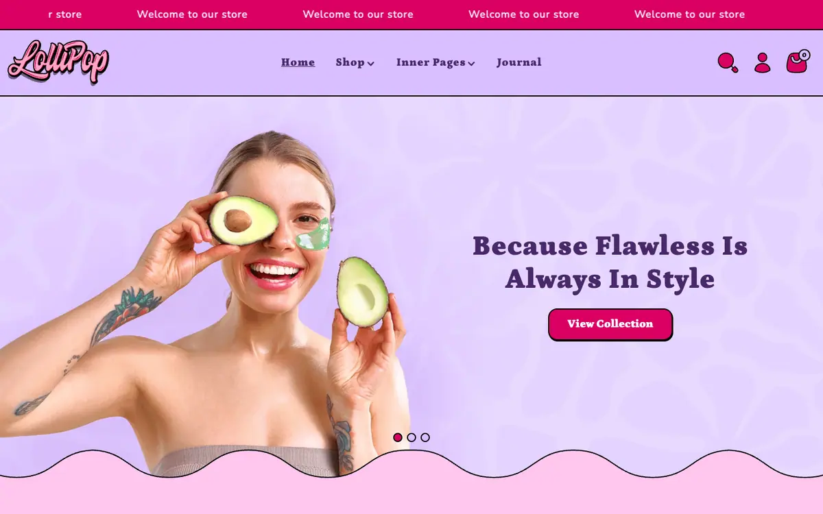 Lollipop teması demo mağaza
