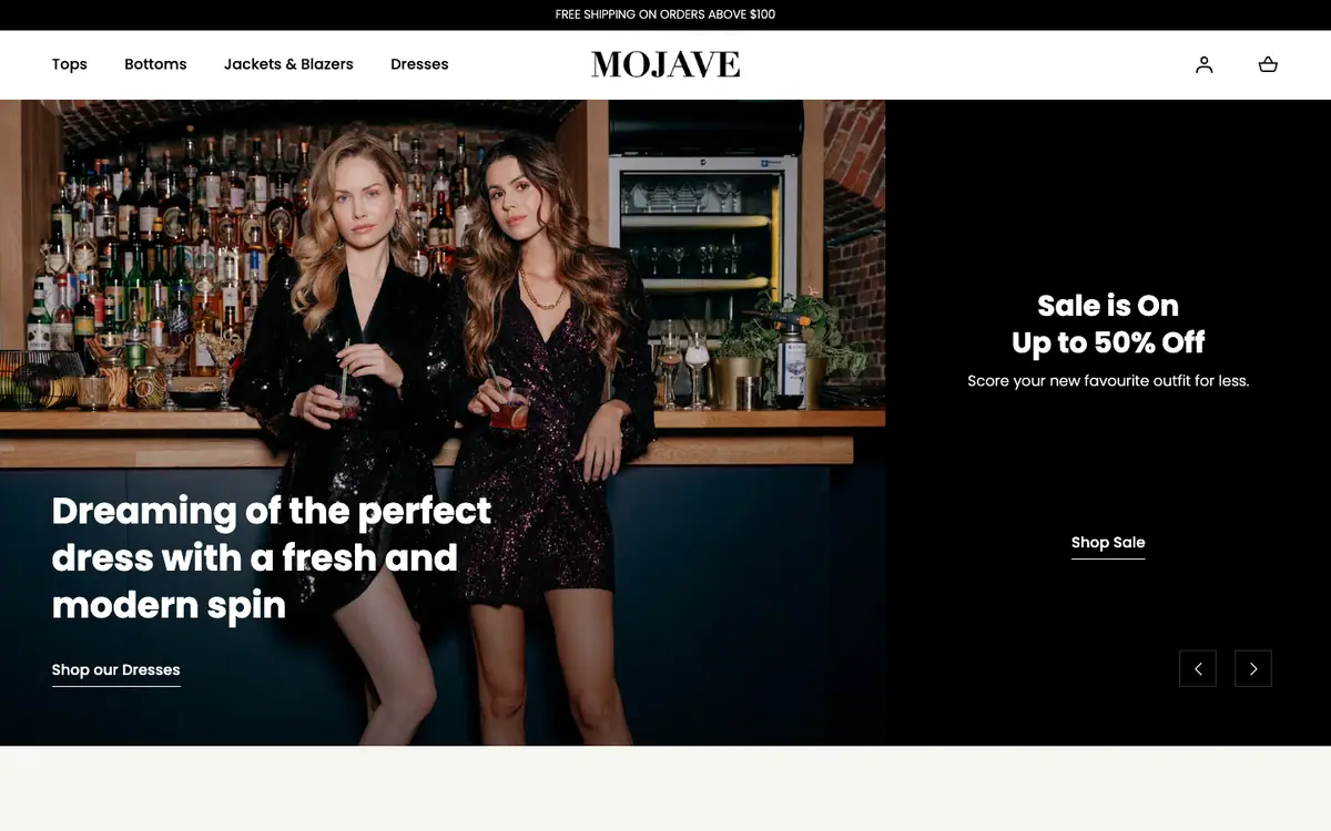 Mojave teması demo mağaza