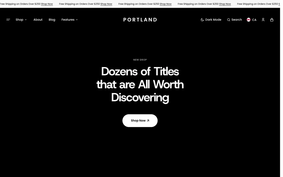 Portland teması demo mağaza