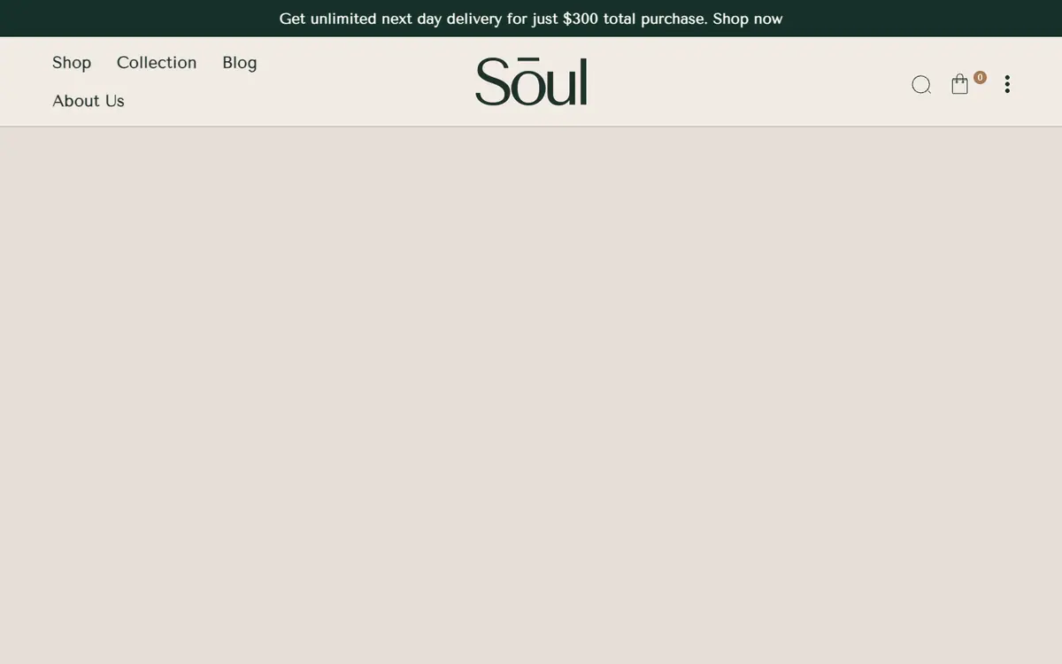 Soul teması demo mağaza
