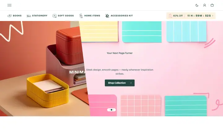 Stockist Shopify teması demo mağaza görünümü