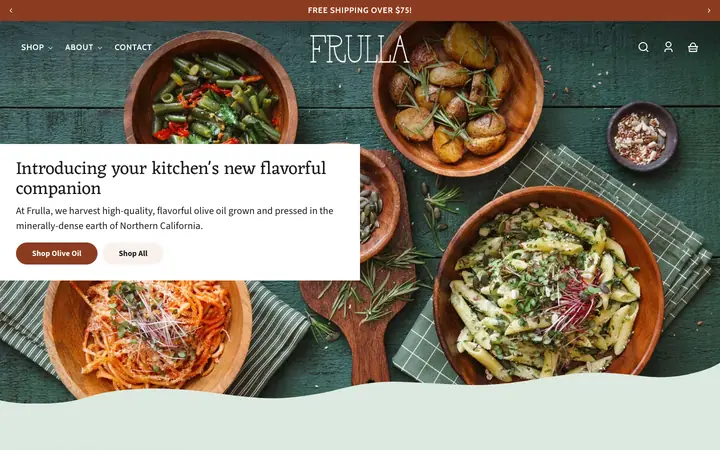 Whisk Shopify teması demo mağaza görünümü